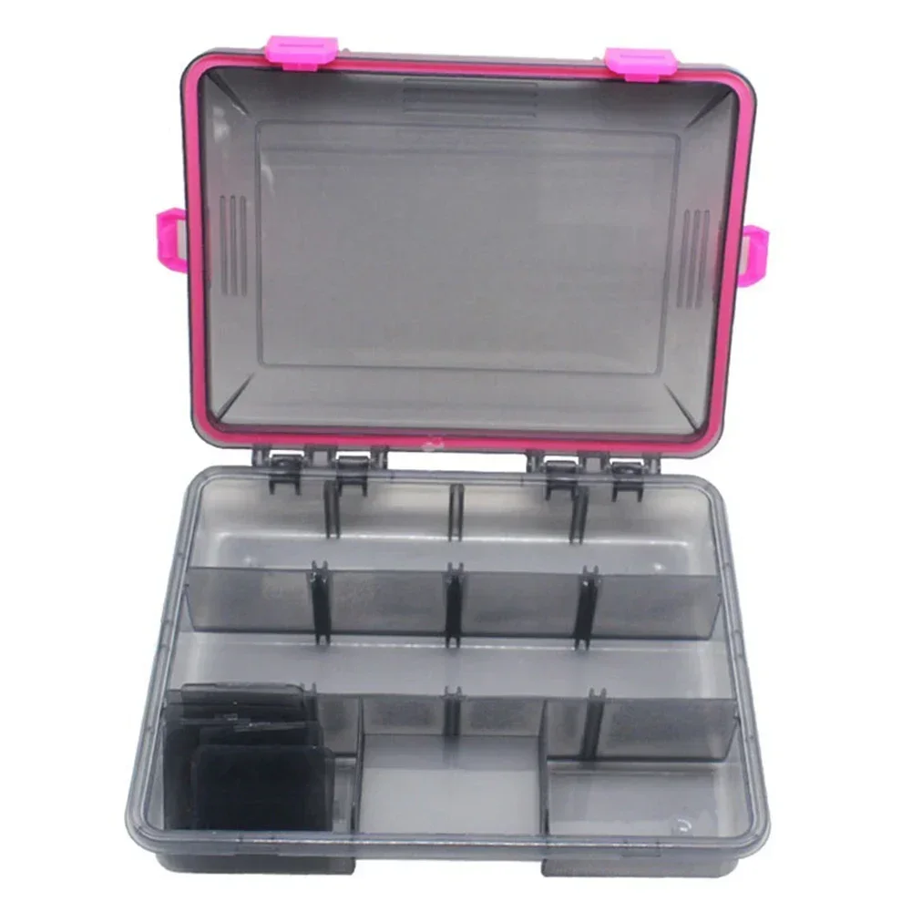 1PC Tool Parts Storage Box Portable Jewelry Tool Storage Container Waterproof Fishing Tackle Box Bait Hook Storage 23*18*5cm