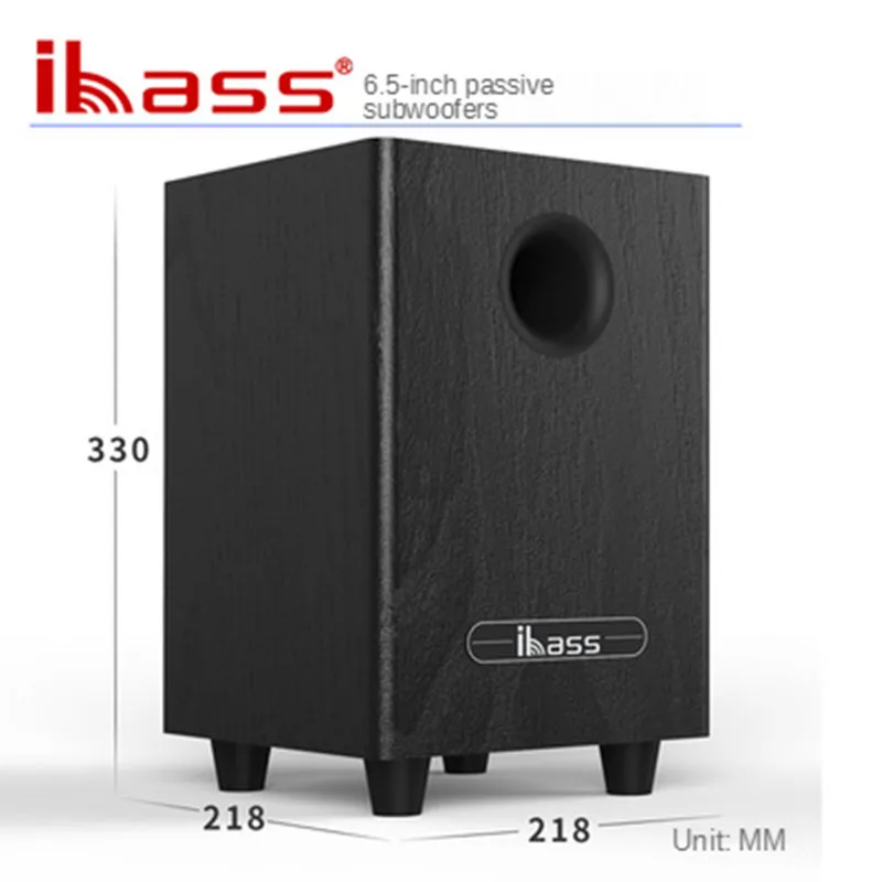 Ibass 6.5 inch passive overweight subwoofer 100W high power with home amplifier car SW subwoofer output home theater HIFI system