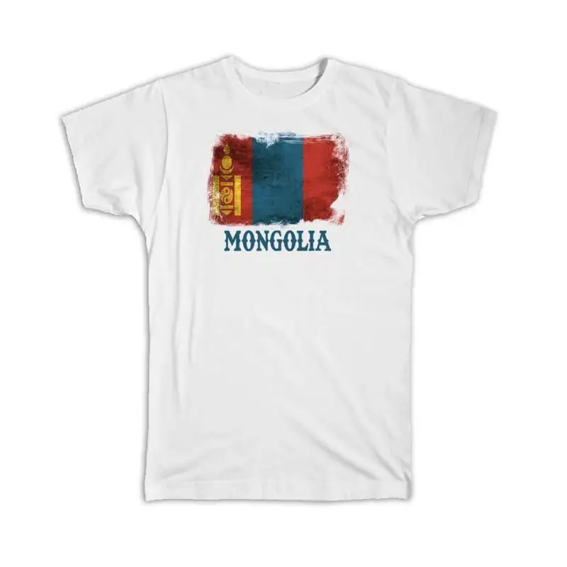 Camiseta Mongolia bandera mongol asiática Asia país recuerdo patriótico