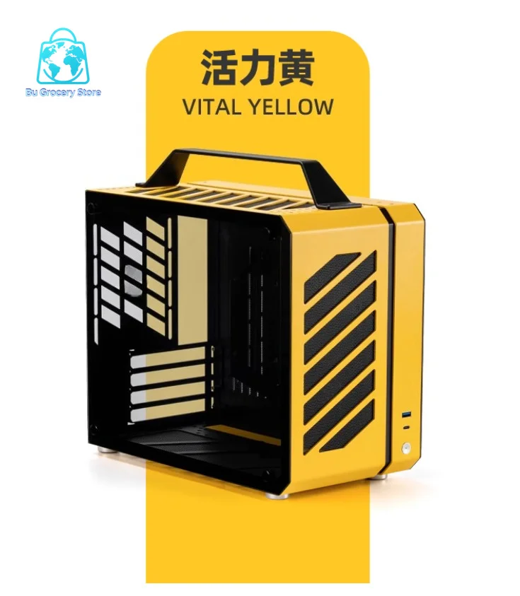 Portable Full Tower PC Case C28 - ITX/MATX Compatible Water-Cooler Mechanic Master Chassis