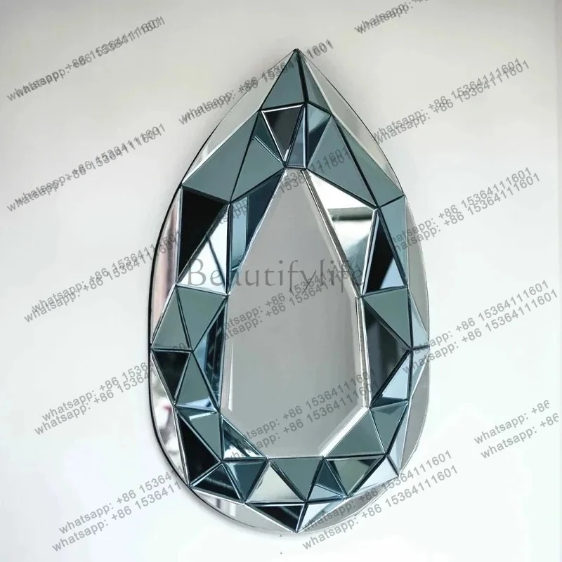 Dressing Table Decorative Makeup Mirror French LED Retro Irregular Gift Ornament Wall Ins Creative