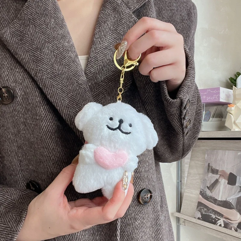 ل AirPods Pro 2nd حافظة لطيف أفخم المالطية الكلب غطاء من البولي يوريثان ل AirPods 4 3 2 زوجين سلاسل المفاتيح سماعة شحن صندوق قلادة هدية