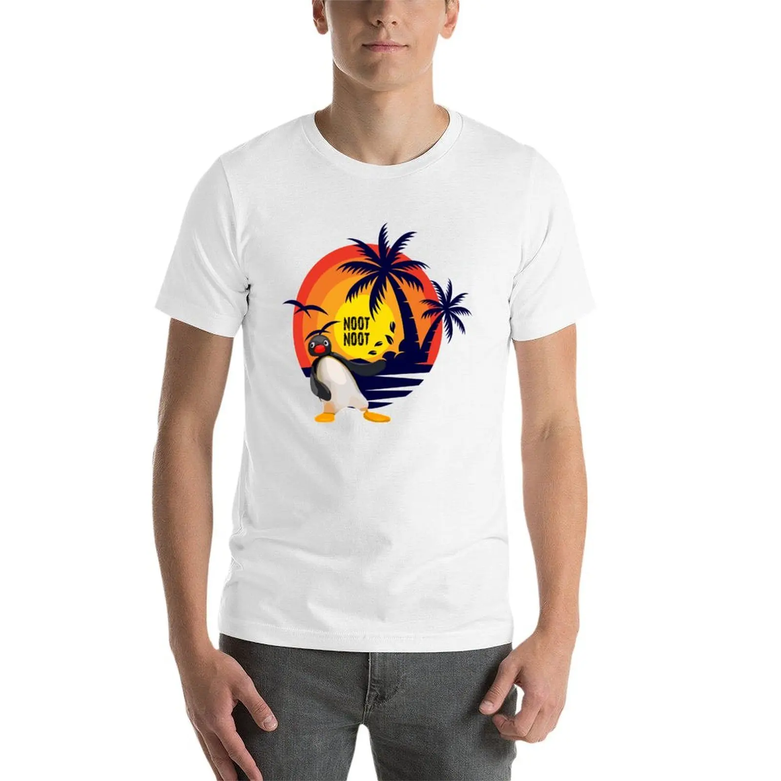 Penguin Noot Noot T-shirt blacks new edition plus size tops boys whites Men's t-shirts