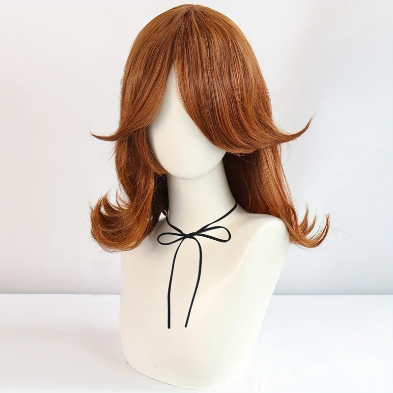Brown 12 Inch Short Wavy Hair For Women Heat Resistant Synthetic Wigs