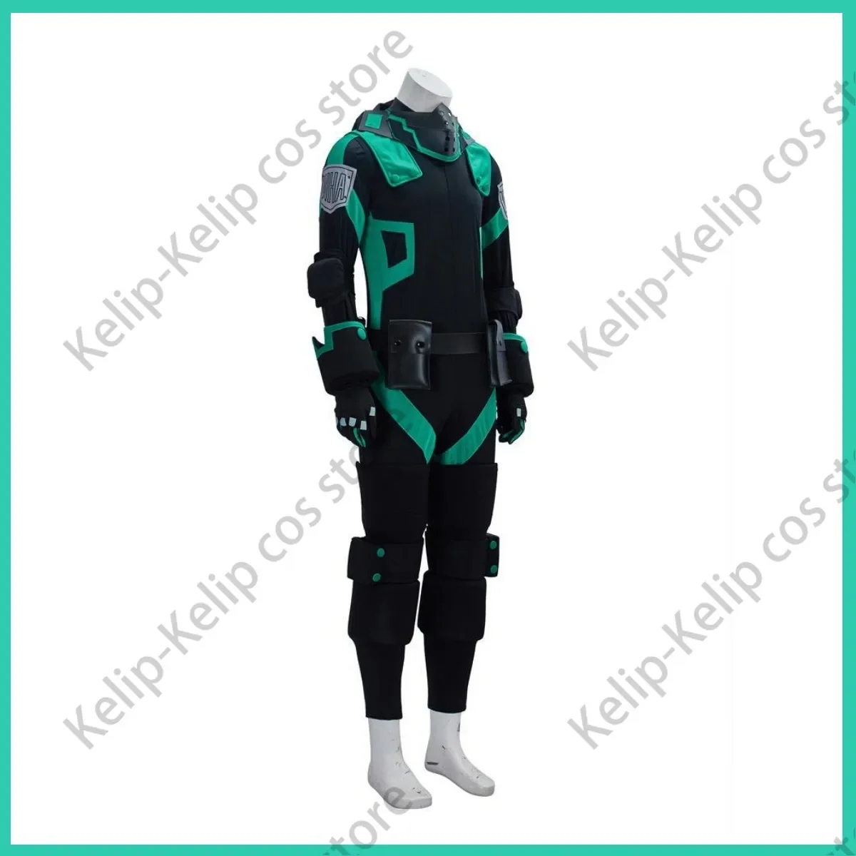 My foreAcademia Midoriya Izuku Cosplay Costume pour homme, perruque, uniforme de skip noir, ensemble complet d'accessoires, Halloween, Noël trempé, anime