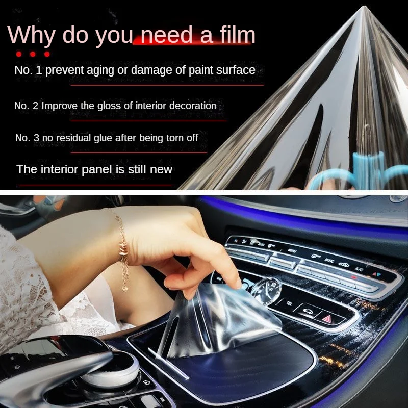 Film Transparante TPU-PPF Console Anti-Kras Resist Film Radio Display Film Auto Accessoires Voor Geely Coolray 2022-2023