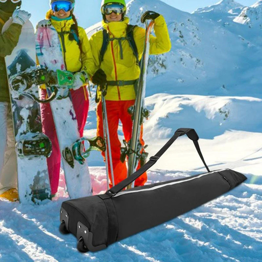 

Ski Board Bag Snowboarding Storage Bag With Wheels Large Capacity Oxford Cloth Sports Accessories For Outdoor Skiing 194 x 32cm