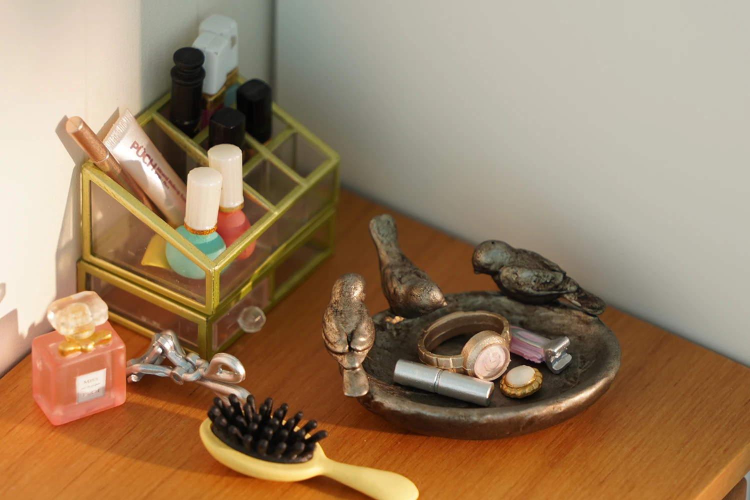 1/6 인형 집 모델 가구 액세서리 미니 모델 비누 트레이 매장 욕실 액세서리