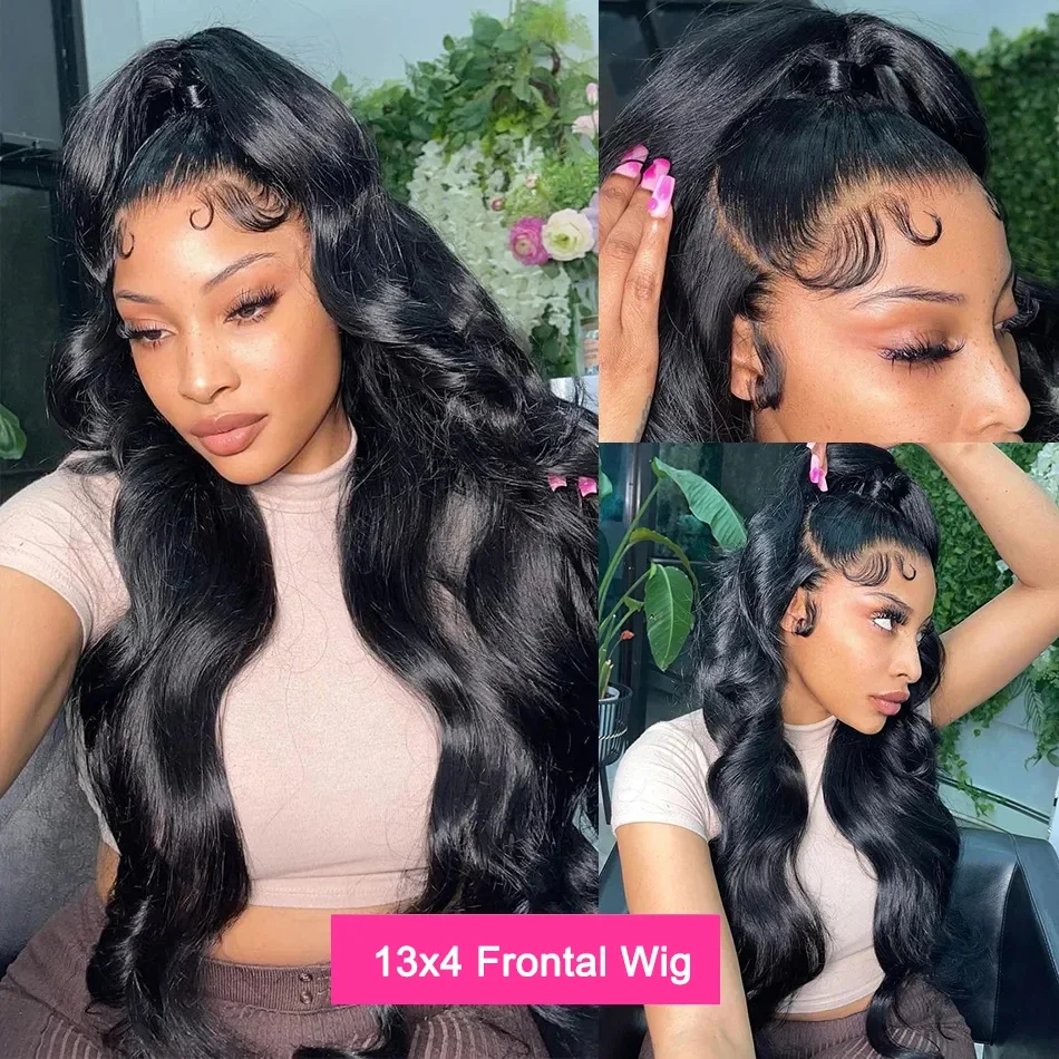 Wear And Go Glueless Human Hair Wig Preplucked Malaysian Body Wave 6x4 HD Lace Frontal Human Hair Wigs For Women Gotowa do noszenia