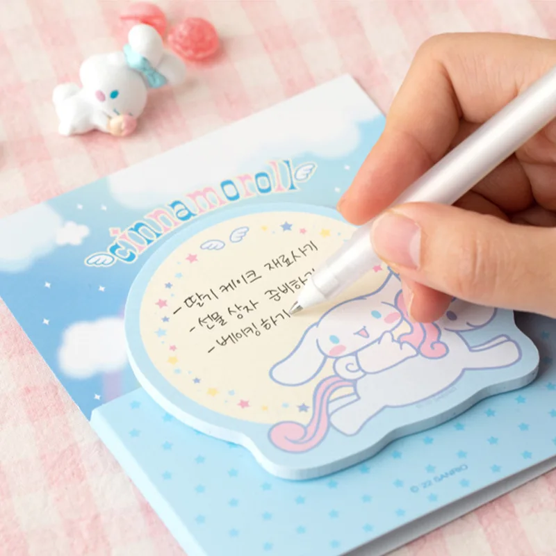 2024 Sanrio Sticky Note Korean Cartoon Kawaii Pochacco Creative Notebook for Children\'s Double Layer Irregular Handmade Toys