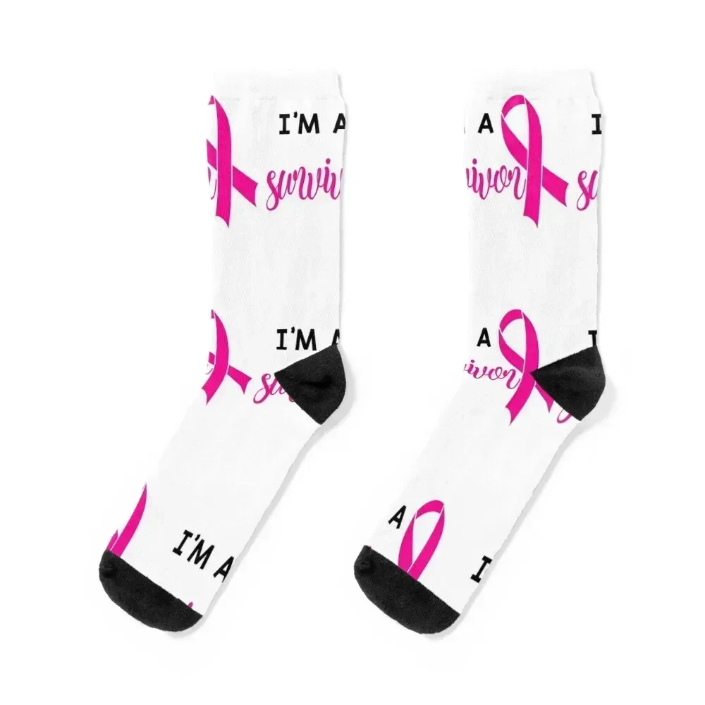 

I'm A Survivor Socks winter Run designer brand heated Socks For Women Men's