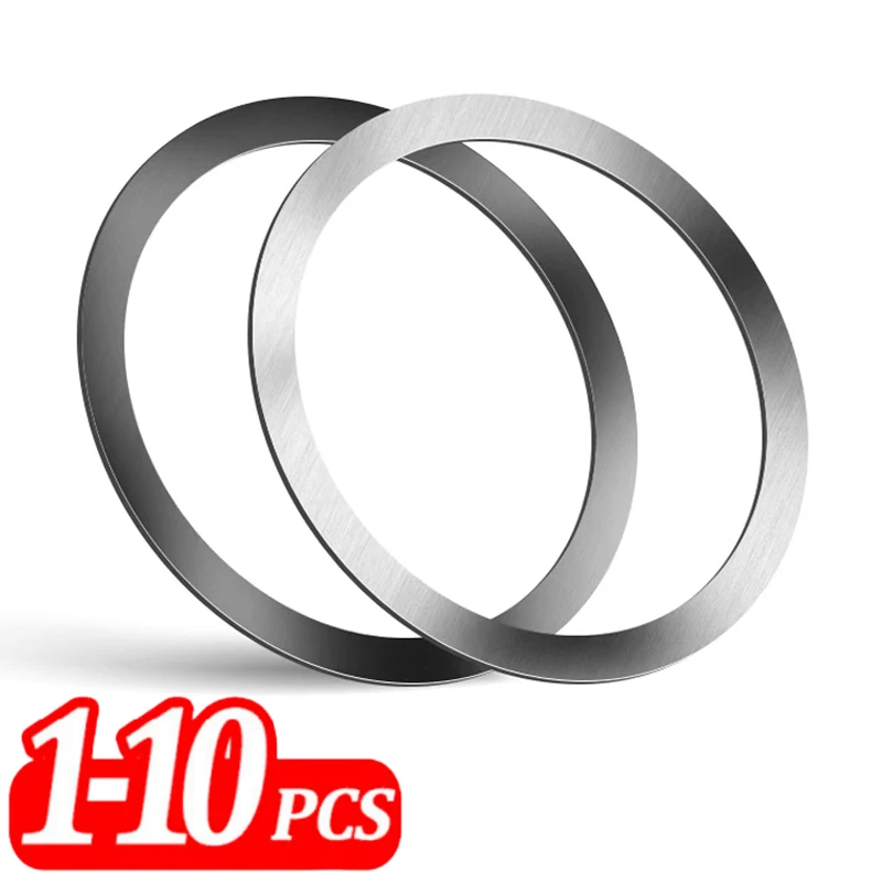 1-10Pcs Metal Sticker Ring For iPhone 15 16 Pro Max Magsafe Wireless Charger Magnetic Phone Holder S