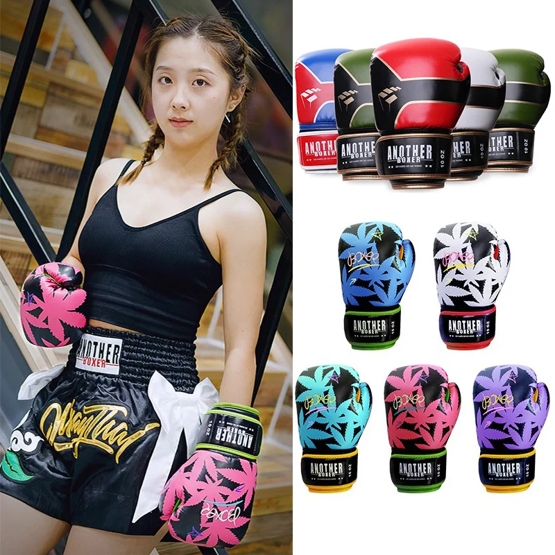 Kick Boxing Gloves For Men Women PU Karate Muay Thai Guantes De Boxeo Free Fight MMA S anda Training Adults Kids Equipment