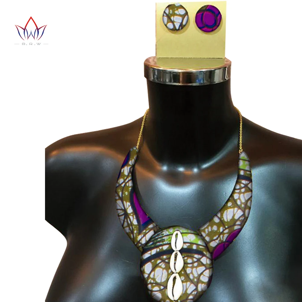 Ankara Earrings And Necklace Pendant Fantasy African Wax Fabric Print Ankara Jewelry Handmde Drop Earrings And Necklace WYb337