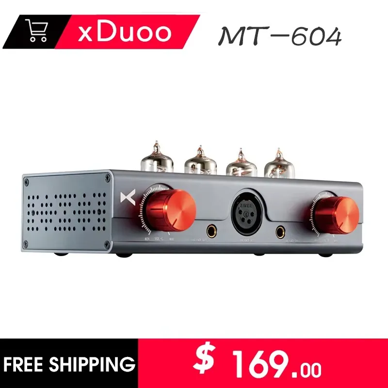 XDUOO MT-604 Hi-fi valve Headphone Amplifier Balanced Tube Headphone Amplifier 6J1 Pre amp XLR/4.4MM Balanced Input/Output Tube+