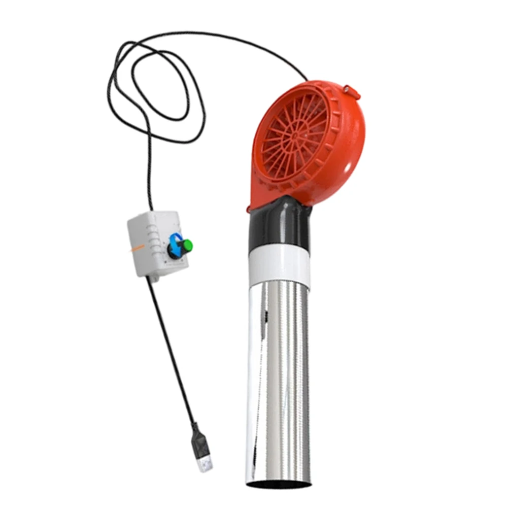 USB Powered 5V 1A Centrifugal Blower With Adjustable-Speed Control For Charcoal Grilling And Outdoor BBQ Instrument Parts