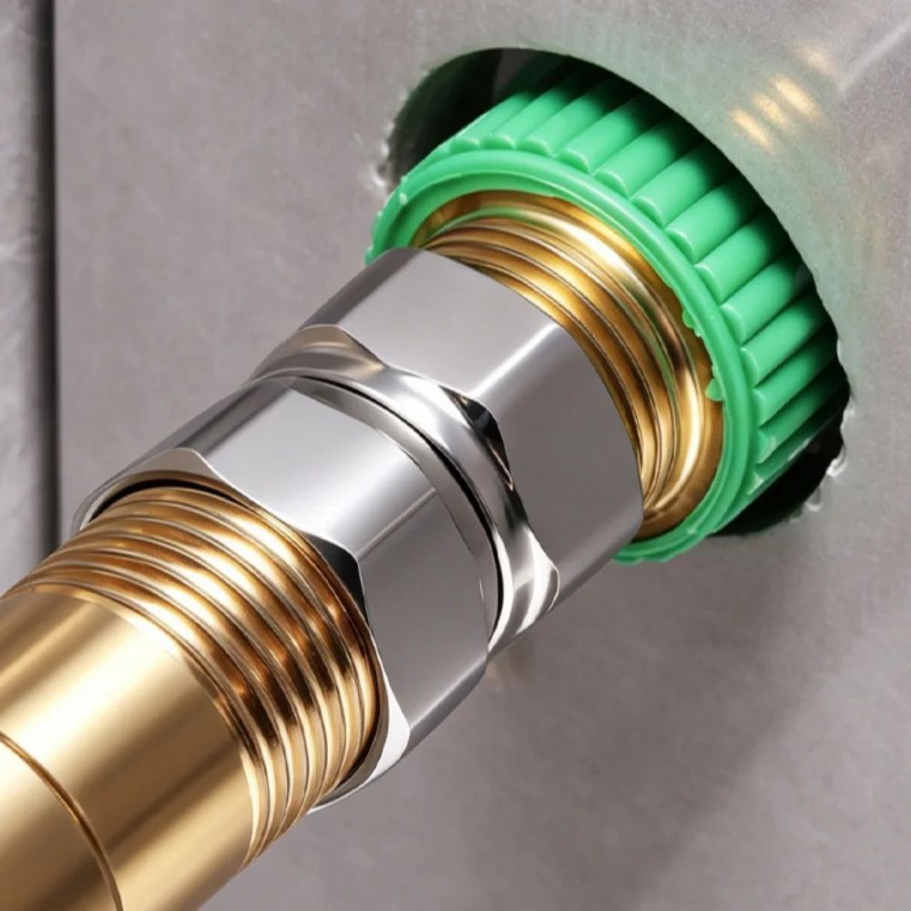 360 Rotating 1/2 Inch Angle Valve Reducing Connector Male Female Thread Wall Mount Corner Fitting For Washing Machine Faucet