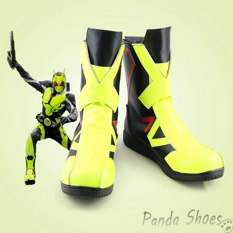 cavalier-masque-kamen-rider-zero-one-cosplay-chaussures-anime-jeu-cos-bande-dessinee-cosplay-costume-accessoire-chaussures-pour-con-halloween-fete