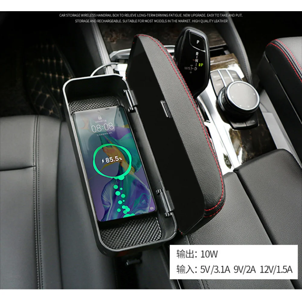 Imagem -06 - New Universal Car Braço Box Cotovelo Suporte Ajustável Car Center Console Braço Resto Car Styling Auto Assento Gap Organizador Braço Resto