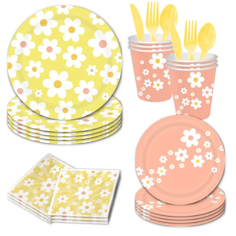 Ensemble de fête d\'anniversaire pour enfants, nappe en papier, gâteau Chi standard, produits de bain décorés pour bébé
