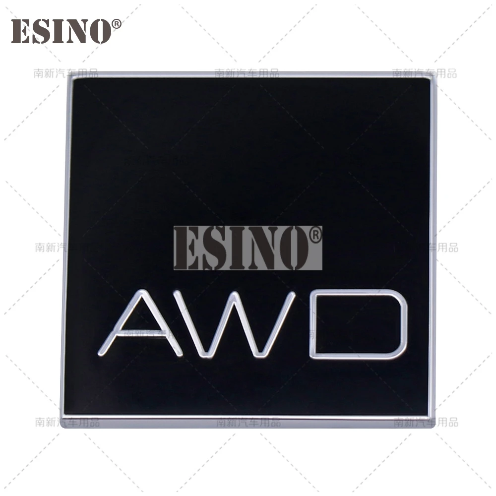 3D AWD Twin Engine AWD Metal Adhesive Rear Trunk Emblem Badge Sticker for Volvo XC40 XC60 XC70 XC90 V40 V60 V90 S40 S60 S80 S90 view 2