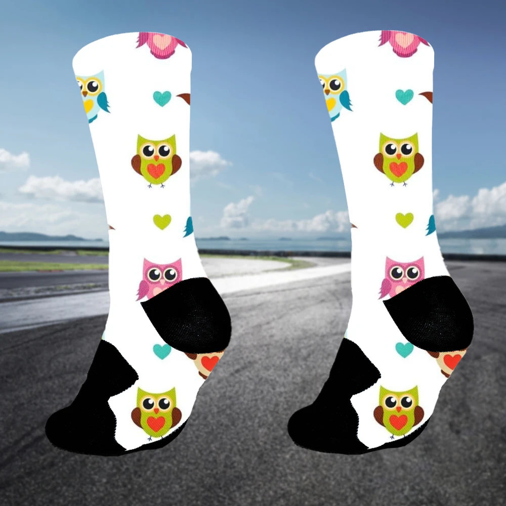 New Colorful Cartoon Funny Socks Women Men High Quality Cotton Crew Socks Basketball Soccer Running Athletic Socks