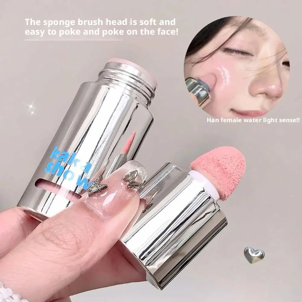 Gesicht Flüssigkeit Rouge Glatte Wange Augen Mousse Rouge Matte Glitter Highlighter Stick Rouge Wasserdichte Kontur Make-Up