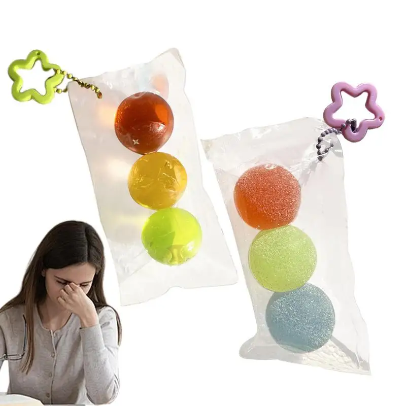 

Mochi Sugar Ball Toys Mini Stress Relief & Sensory Fidget Toy Goodie Bag Stuffers Sensory Stress Squeeze Toy Rainbow Pinch Ball