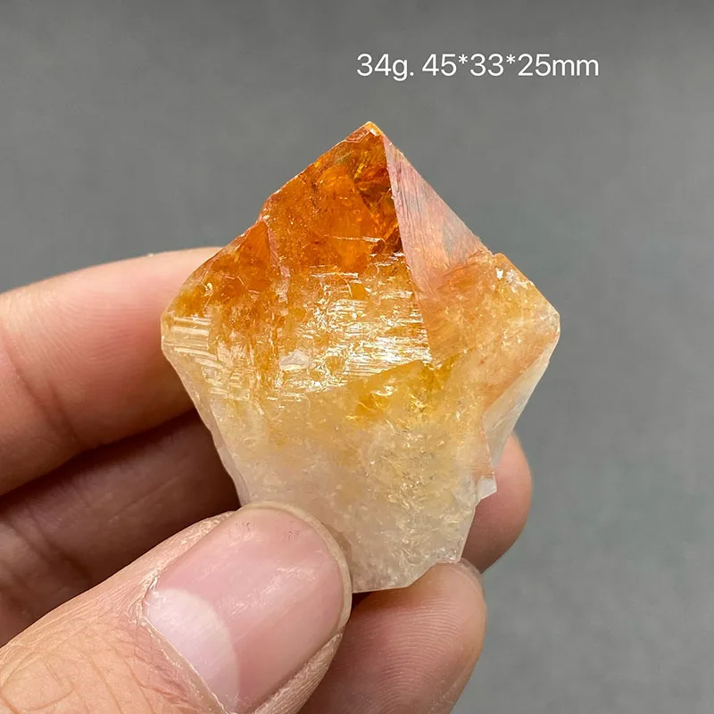 100% natural citrine raw stone mineral specimen healing crystal gemstone collection