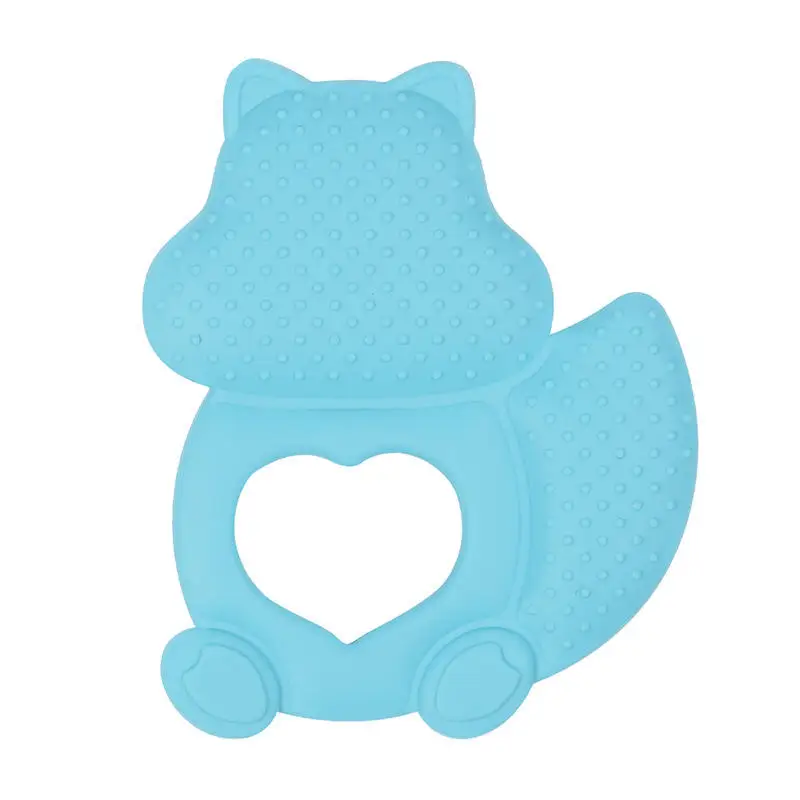 Baby silicone teether Baby cartoon Bite Baby teether stick anti-eating hand training teether