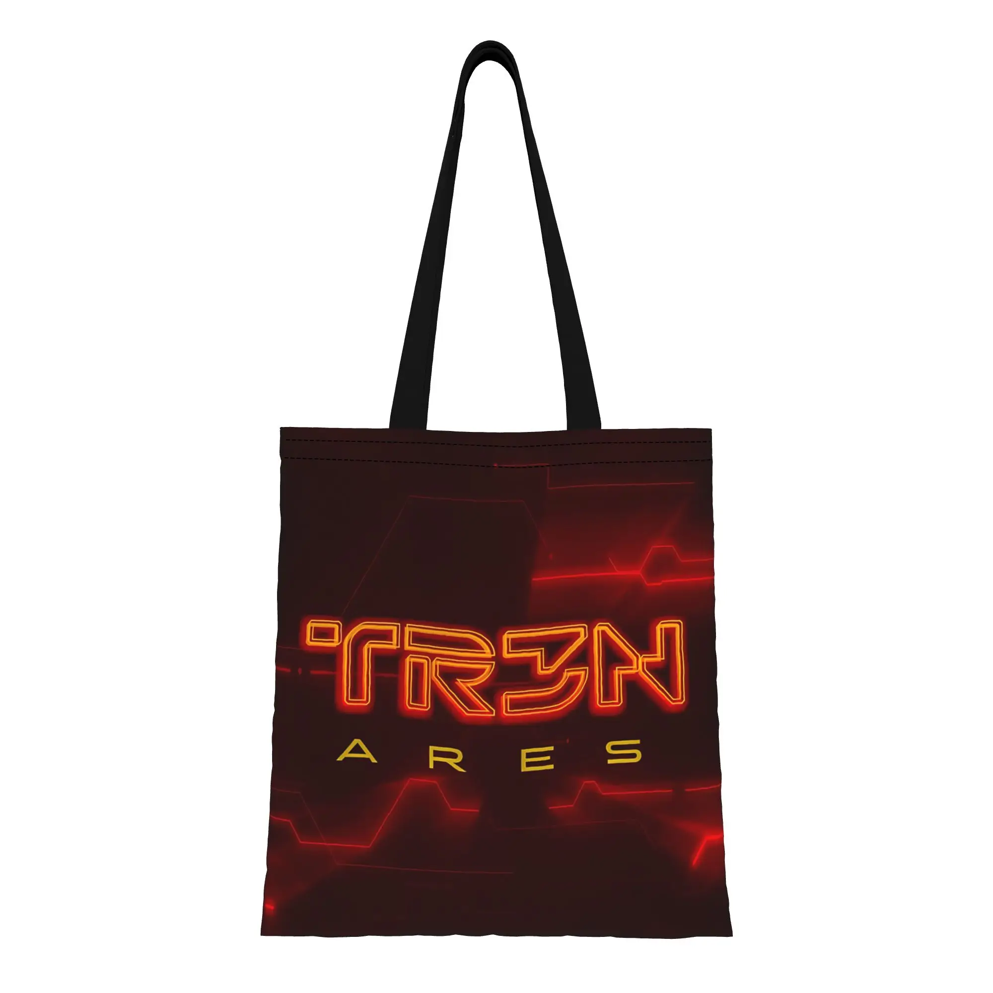 

1PC Valentine's Day Disney Tron Ares Logo Reusable Double Sided Canvas Tote Bag Shoulder Handbag