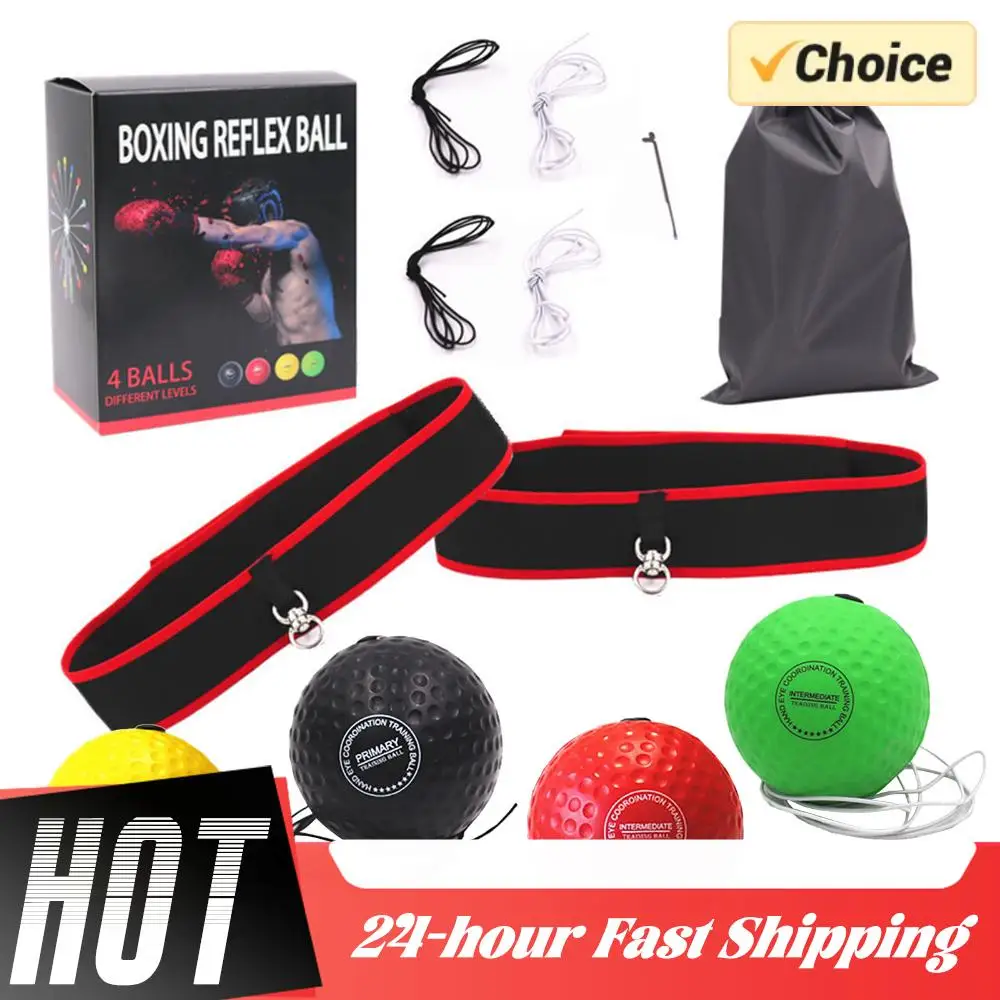كرات الملاكمة العاكسة كرات الملاكمة مع عقال اللكم سرعة القتال مهارة وتنسيق اليد والعين لوازم فنون الدفاع عن النفس