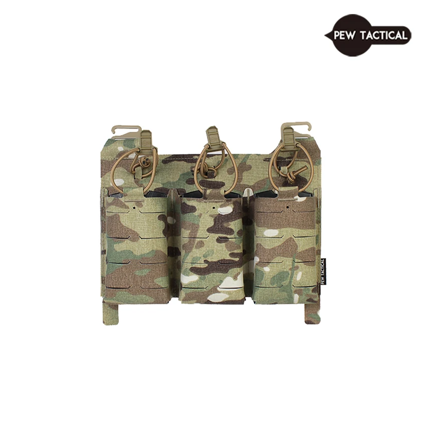 Pew Tactical Ferro Style Ktar Front Flap 5.56 Fcpc V5 Triple Clip Adjustable Tightness Airsoft