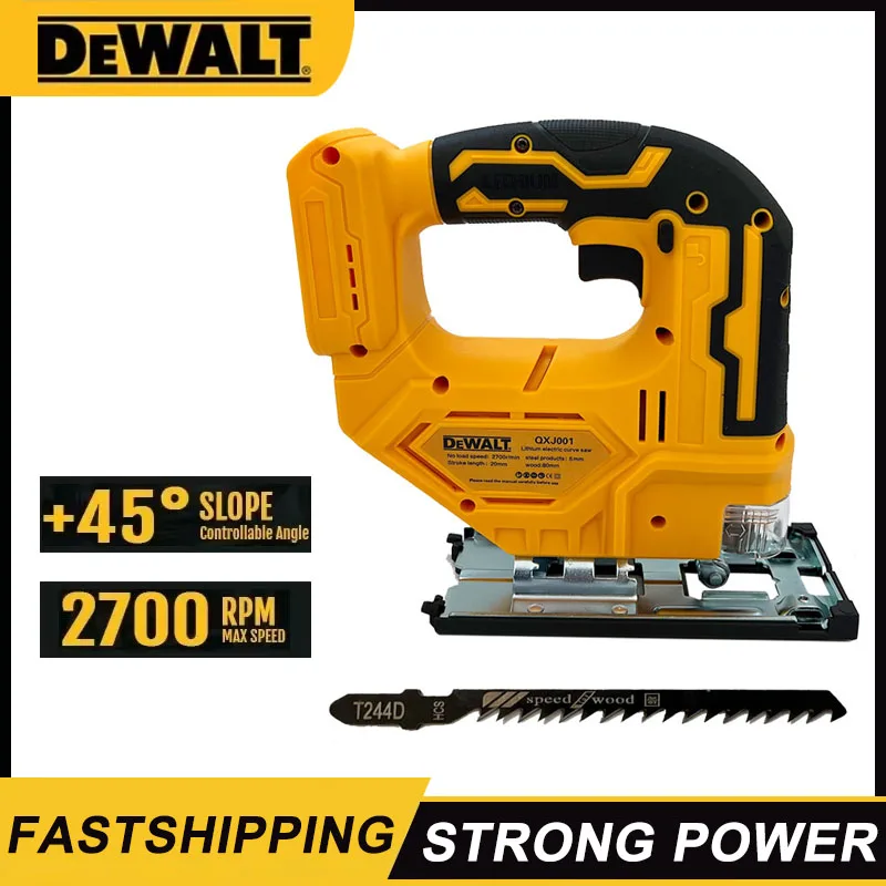 

Dewalt 2700RPM Brushless Curve Saw 20V Cordless Electric Jig Saw Portable Multifunction Adjustable Woodworking Power Tool