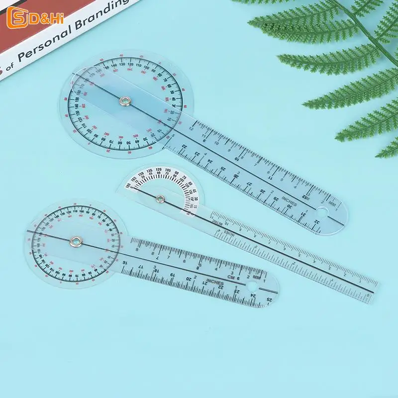 0- 360 Degree Goniometer Angle Medical Spinal Angle Ruler Angle Inclinometer Ruler Protractor Angle finder Measuring Tool