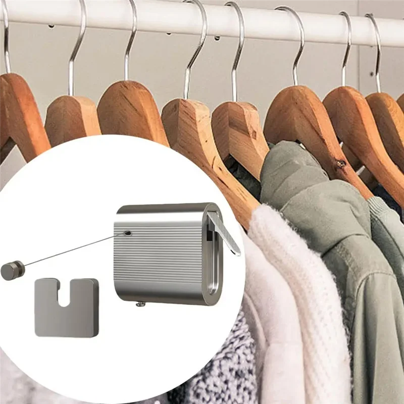 

CQMF-Retractable Clothesline Indoor, Non-Sagging Outdoor Clothes Line Retracting,13.8 Ft Clothes Drying Laundry Line