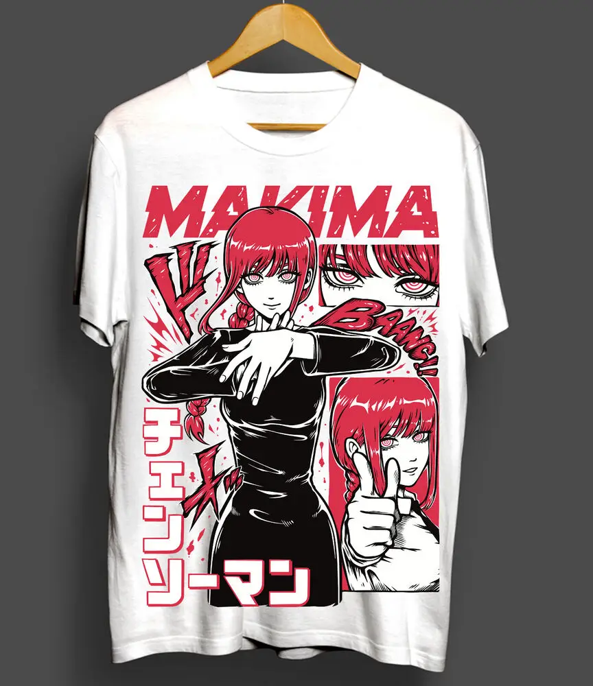 Denji & Makima Chainsaw Man T-Shirt PochitaAnime Manga Unisex T-Shirt All Size