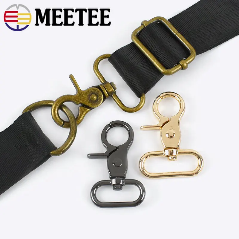 5/10Pcs 20-50mm Bag Strap Swivel Trigger Metal Buckles Lobster Clasps Dog Collar Snap Hook DIY Webbing Hardware Accessories