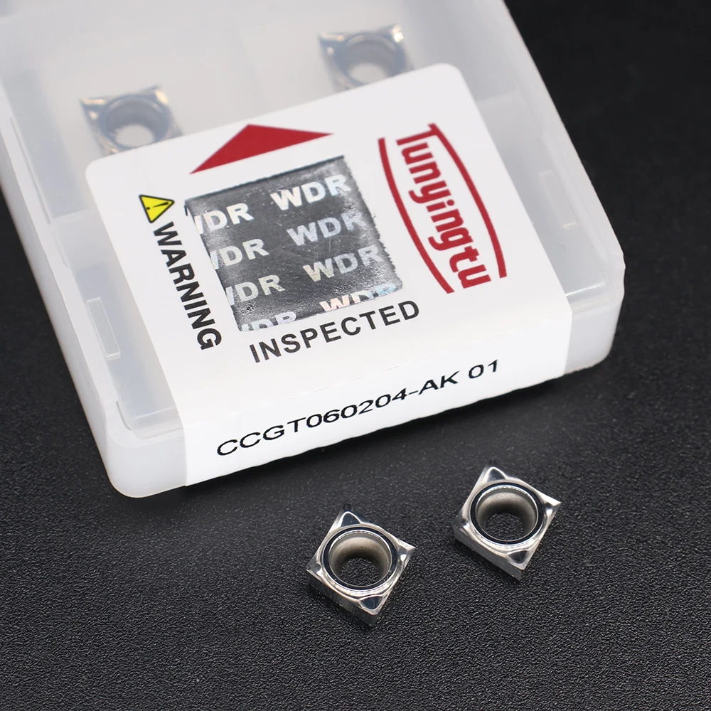 CCGT060204 CCGT060202 CCGT60208 AK 01 lama in alluminio utensile per tornitura interna inserto in metallo duro lavorazione CNC utensili in alluminio rame
