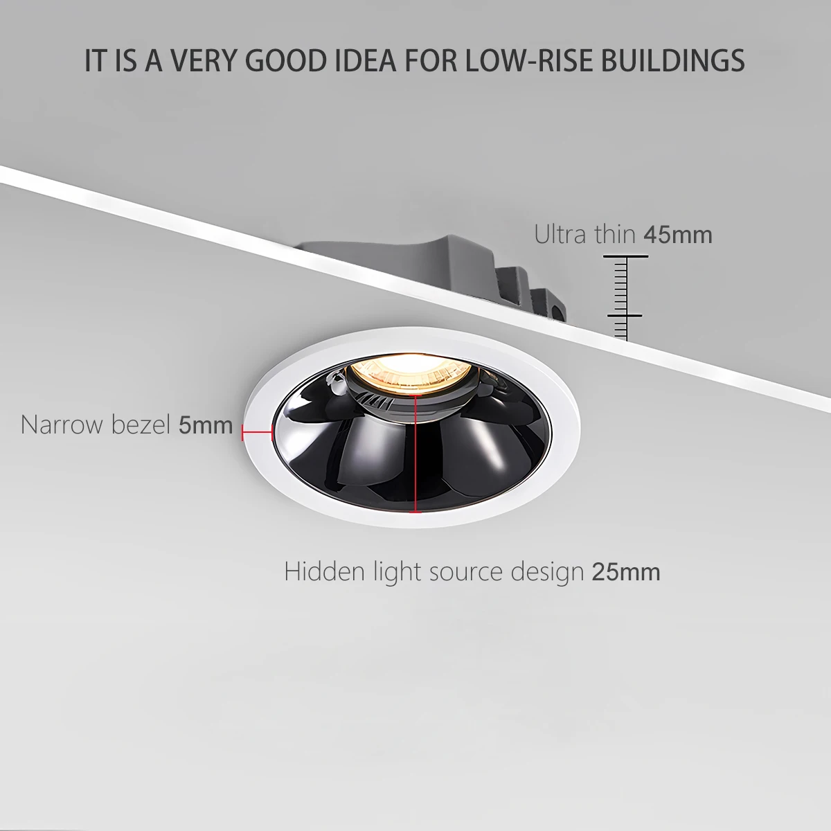 DC24V Constant Pressure Recessed LED Spotlight 5W 7W 9W 15W Round Ra93 Downlight for Tuya Zigbee BLE DALI DT8 Matter KNX System - Image 3