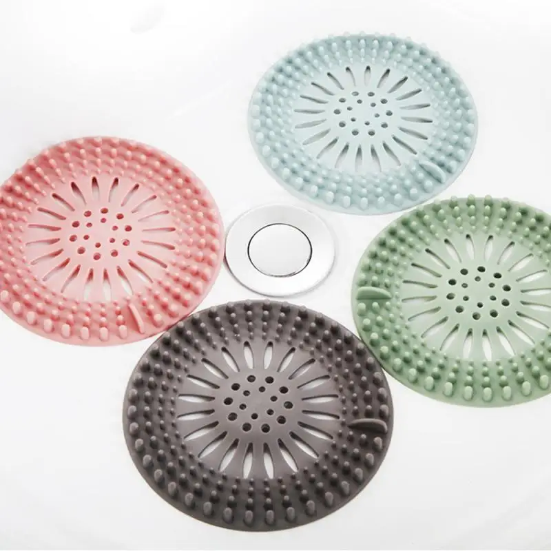 Kitchen Bathroom Sink Sewer Filter Bath Hair Catcher Shower Cover Floor Drain Strainer Anti Clog Stopper Bathroom Accessories