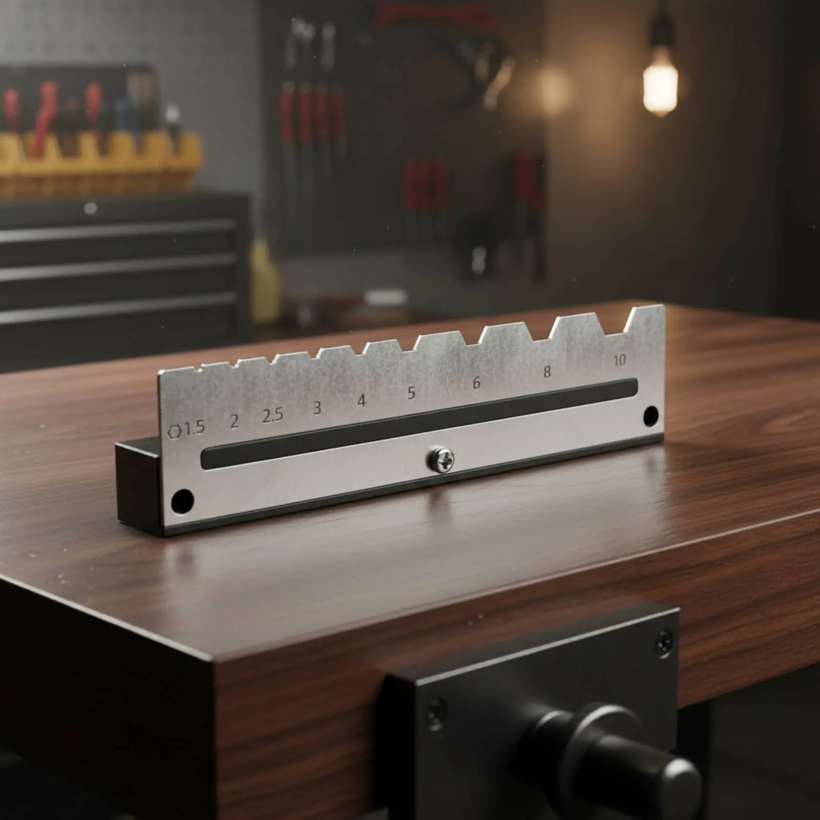 Wall Mounted Hex Key Holder Metal Pegboard Wrench Rack Allen Wrench Organizer Easy to Install Tool Storage for Workshop