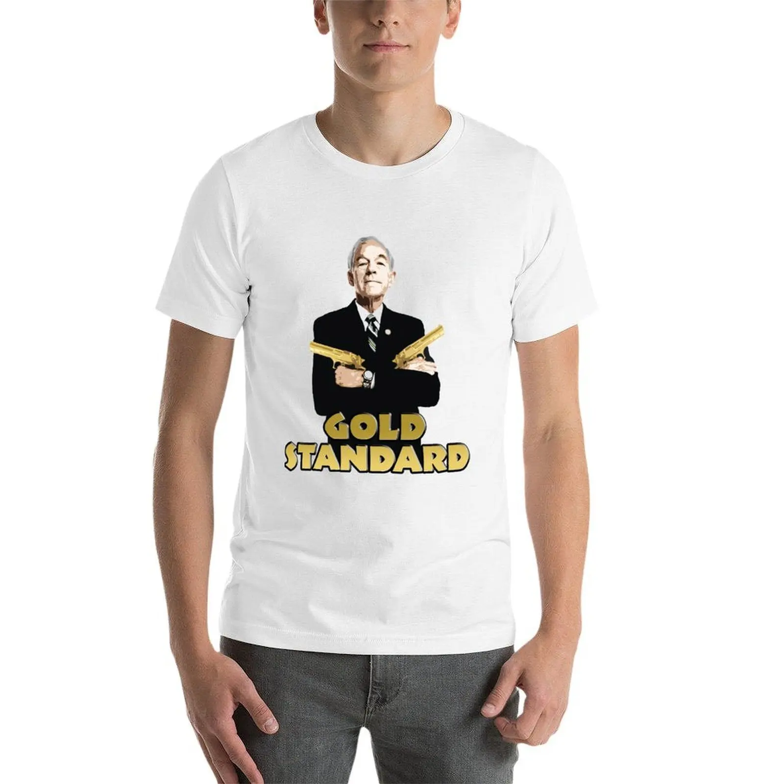تي شيرت رون بول جولد ستاندرد تي شيرت رجالي فاخر تي شيرت رجالي تي شيرت #4