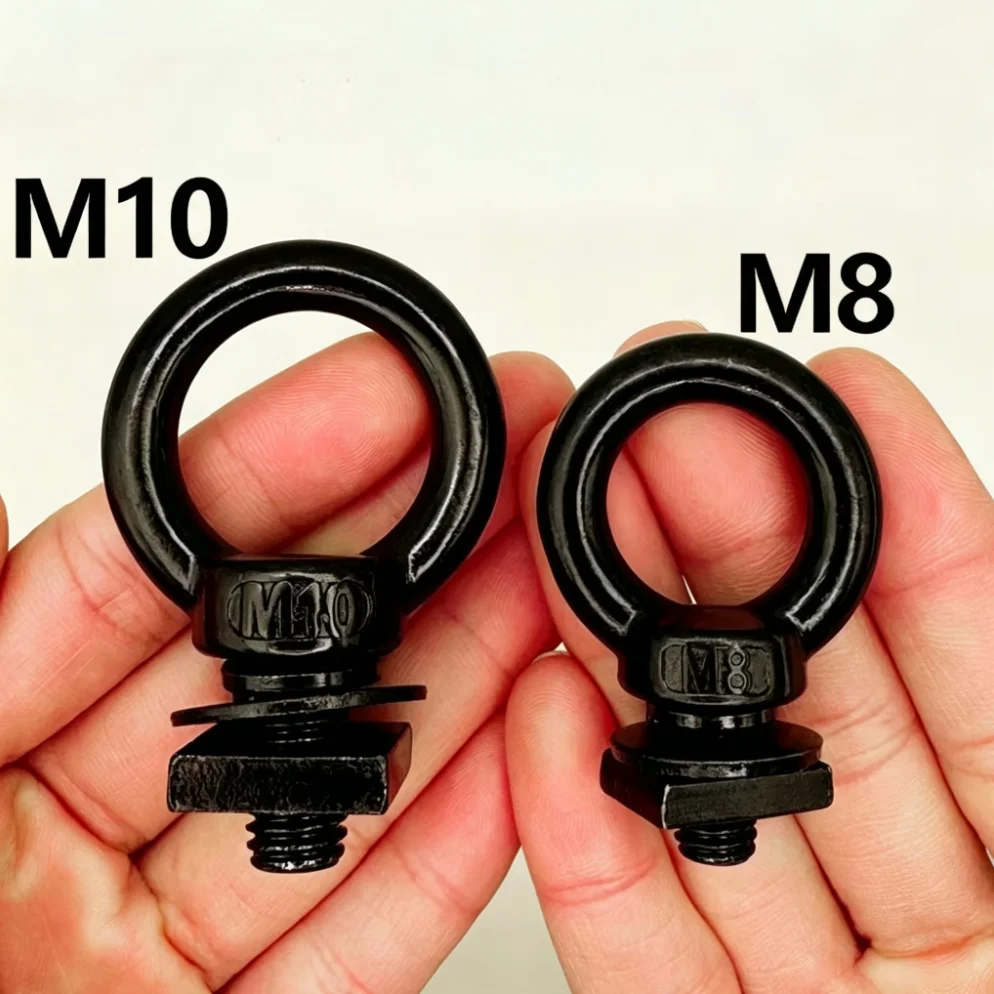 2Pcs Stainless Steel Eye Bolt Lifting Ring Bolt M8 M10 Luggage Rack Fastener Roof Rack Hardware Screws Fixing Tool