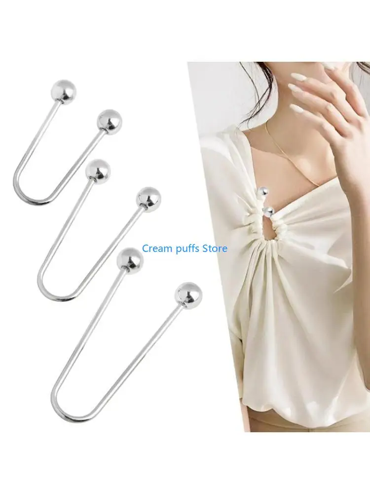 50LE 2 قطعة/الحزمة مشابك ملابس لولبية معدنية برأس مزدوج حل أنيق للحفاظ على زر تثبيت آمن لملابسك #1