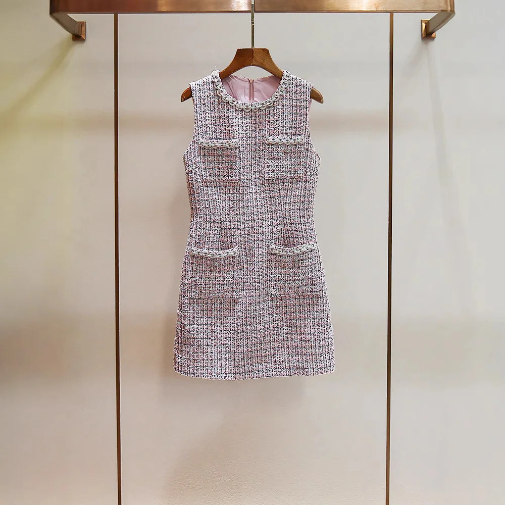 

Летний новый вязаный жилет MaSandeSP с круглым вырезом, подчеркивающий талию, из полиэфирного волокна, базовый, с высокой талией