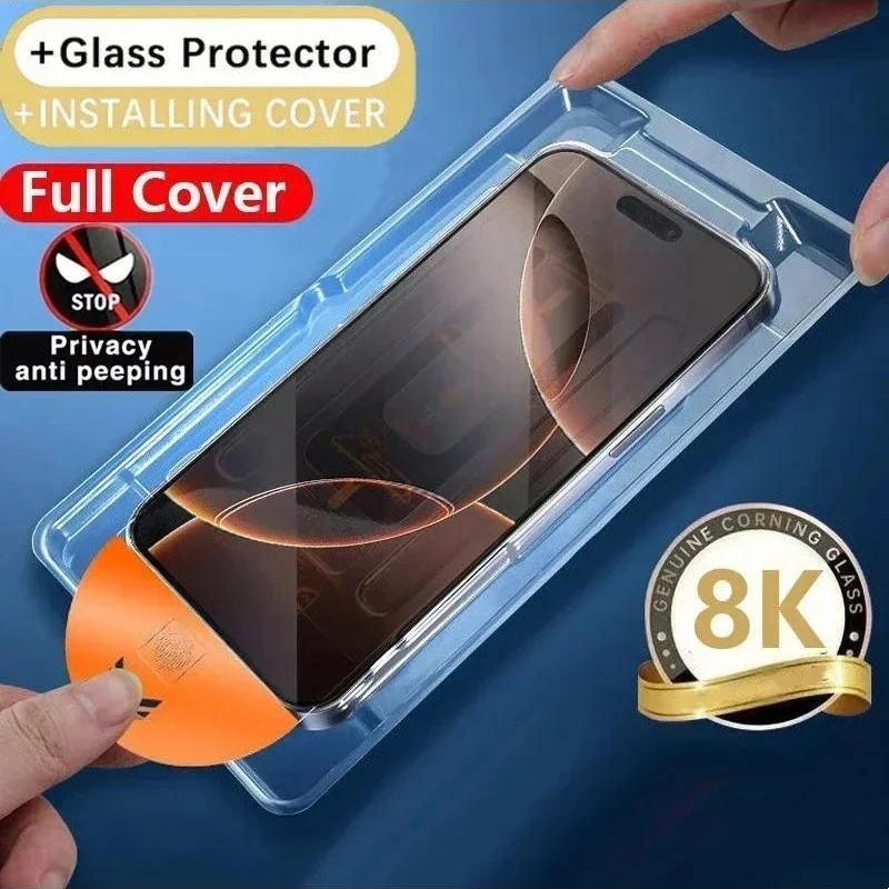 Dust Free Install Privacy Screen Protector Tempered for Samsung Galaxy M16 M15 M14 M13 F16 F15 F23 M23 5G Anti Peep Glass Film