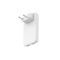 45W Ultra-Slim Fast Charger 2-port Type-C Fast Charging 3.0 European converter for US Europe  iPhone 15 Samsung Xiaomi Huawei