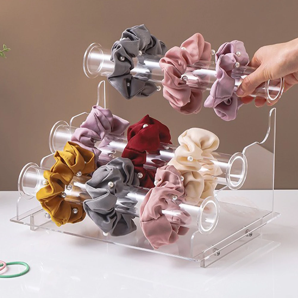 

3 Layer Acrylic Jewelry Display Stand Transparent Bracelet Watch Organizer Rack for Vanity Countertop Jewelry Storage Holder