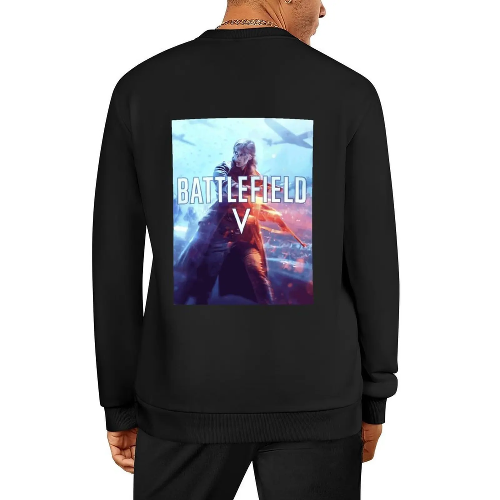 

Battlefield V 5 Fan Art 4K Pullover tracksuit men blouse mens clothes men clothing pullover